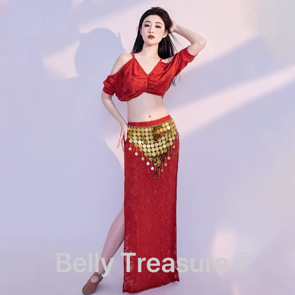 ベリーダンス 3カラー レッスンウェア MDW DS168 202506 | Belly