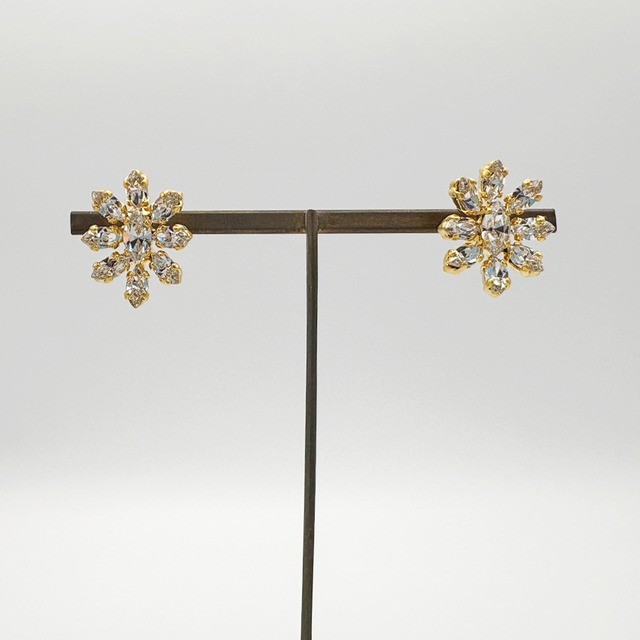 bloomy/marquis-ｓ/gold crystal ピアス