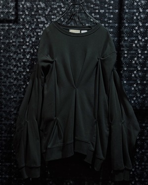 【ÆIEM】再倖築 Back Braid Corset Weave Pin Tuck Deformed Sweat
