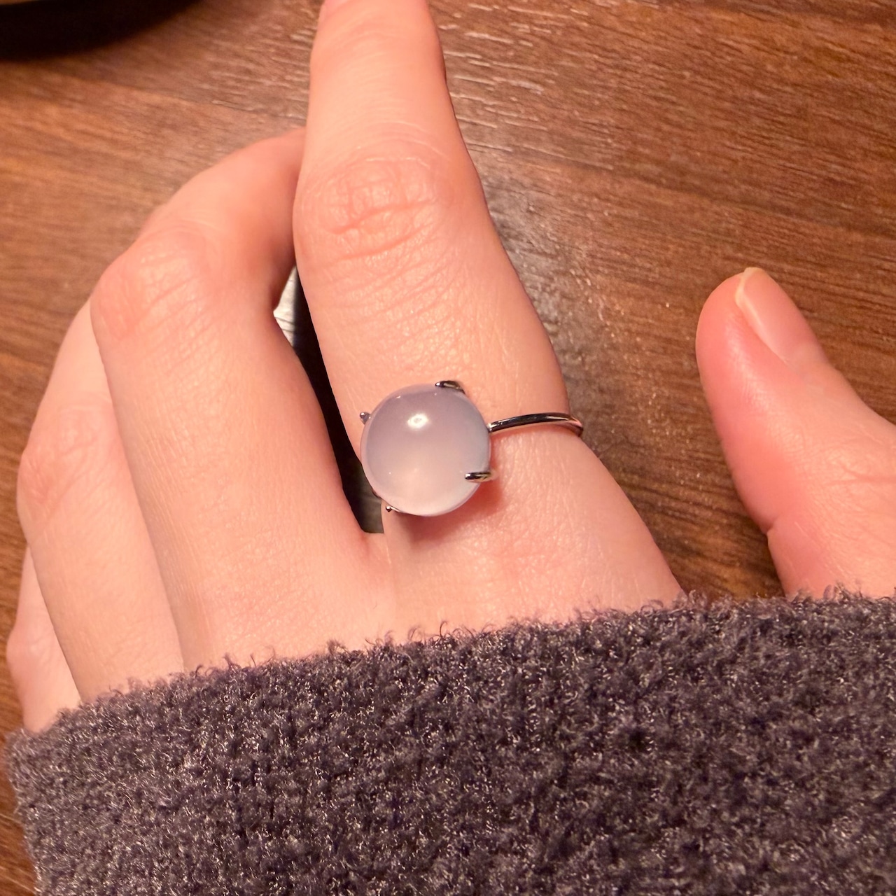 【1点もの】浮かぶ月|silver925 リング