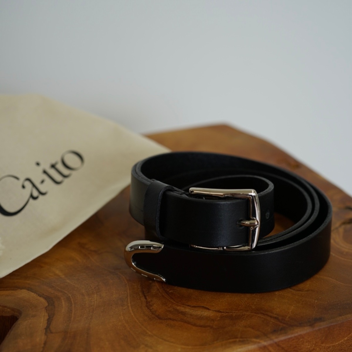 Horseshoe long LTR BELT【Black】 | caito