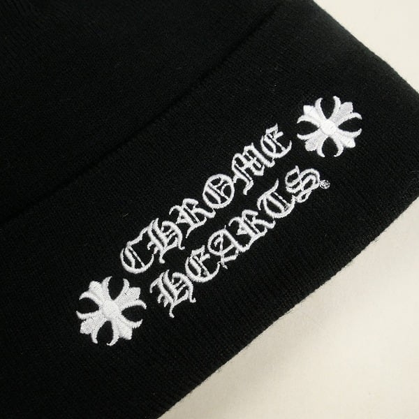 Size【フリー】 CHROME HEARTS クロム・ハーツ WATCH CAP BLACK/WHITE