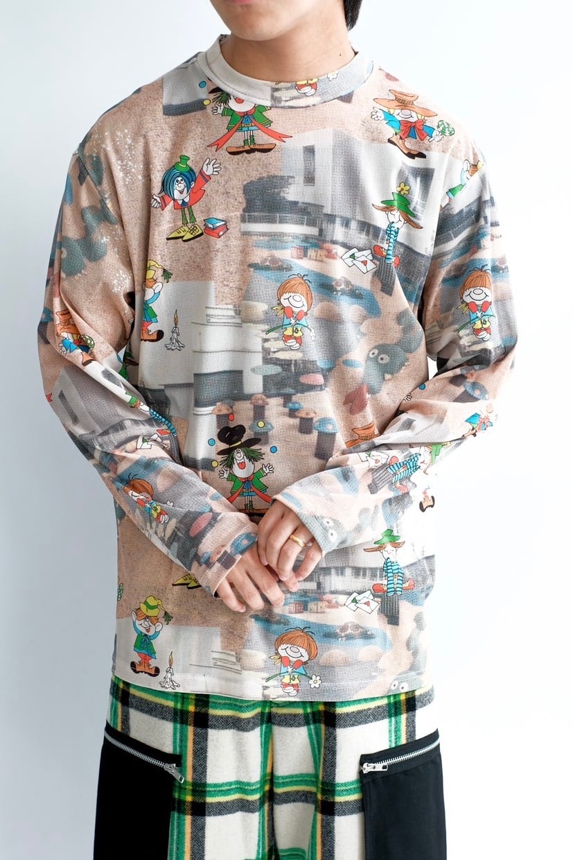 WATARU TOMINAGA】Powernet Long Sleeve Tee | puzzle