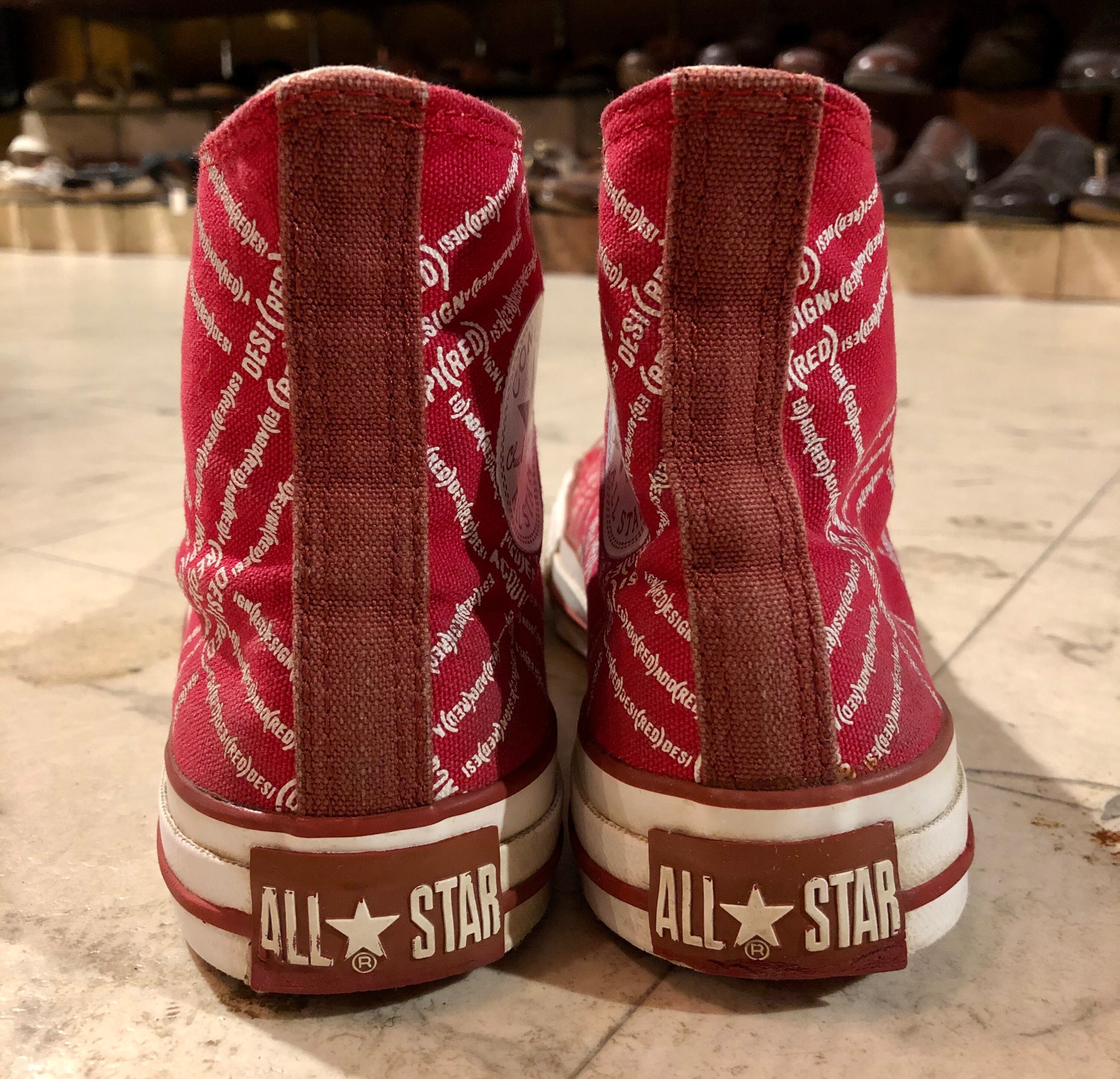 CONVERSE ALLSTAR コンバース オールスターHiスニーカー 24cm 赤×白  