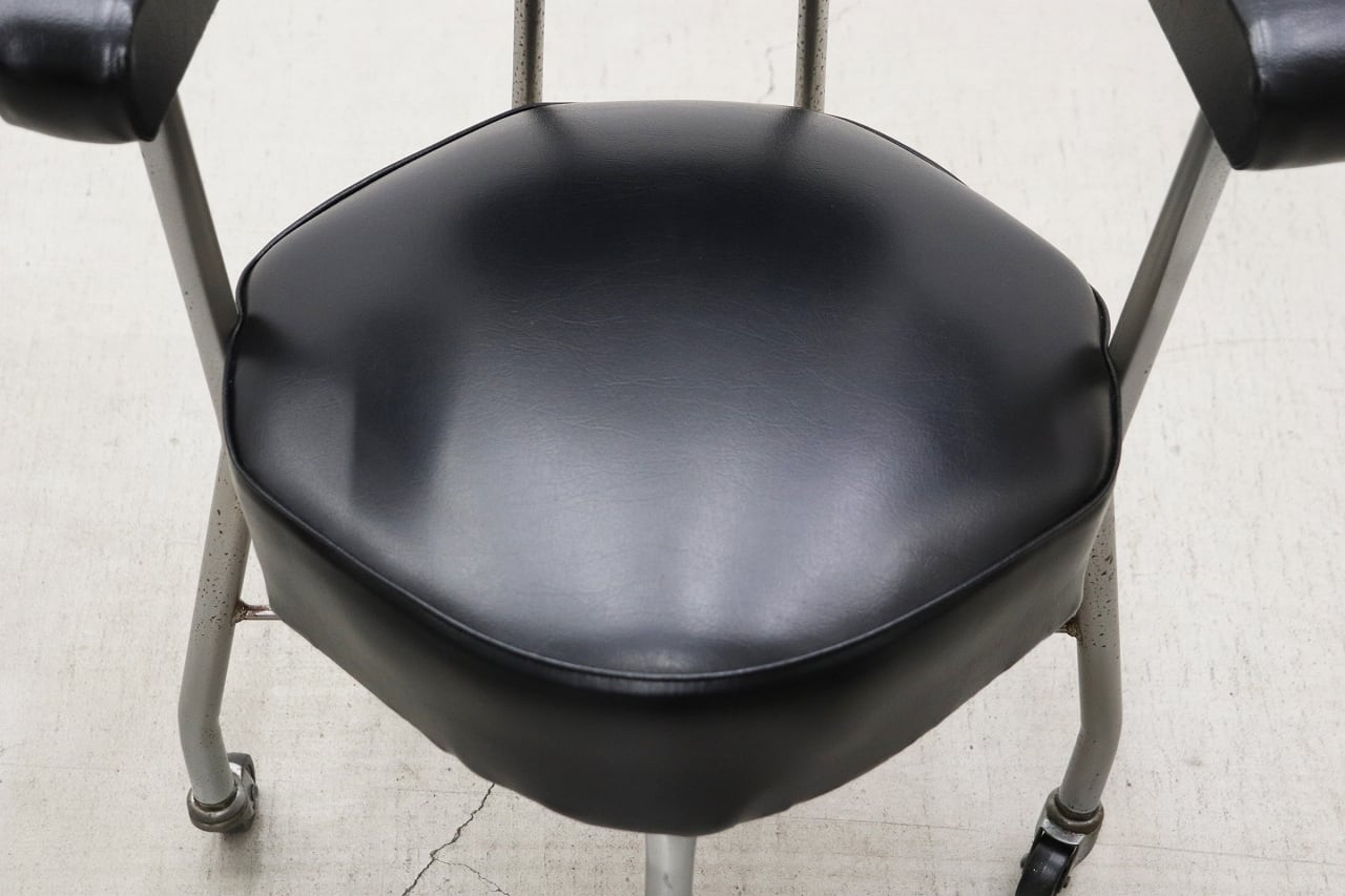 沼津店】レトロ ヴィンテージ キャスターチェア アーム オフィス 事務