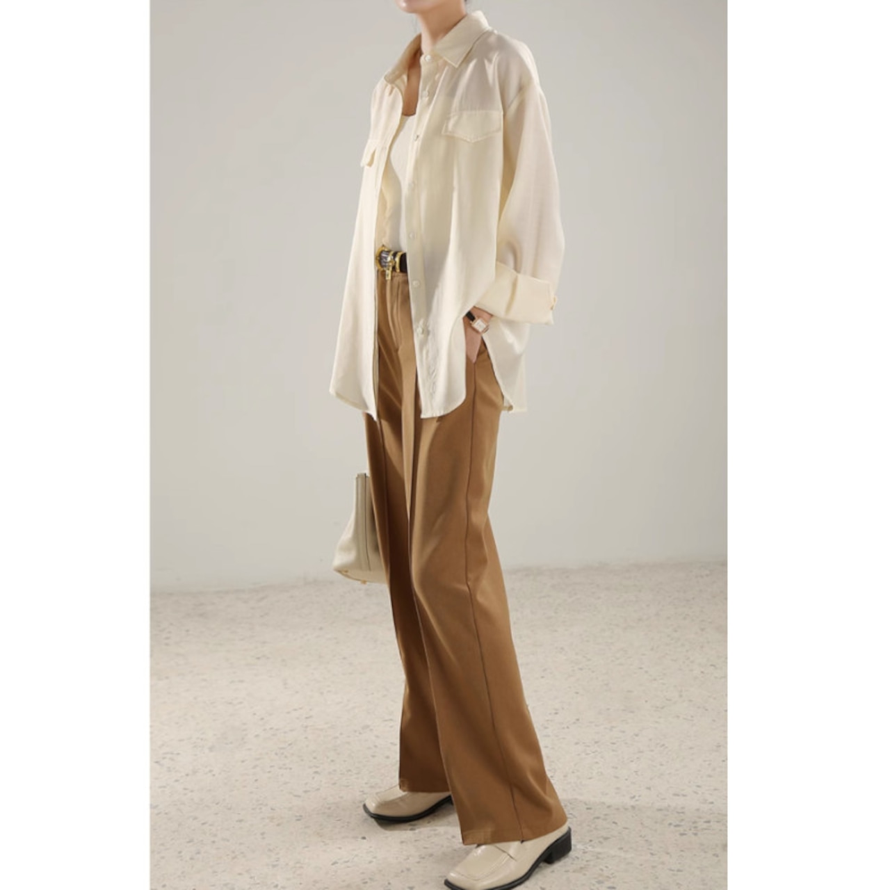 ハイウエストストレートパンツ 6color W00638