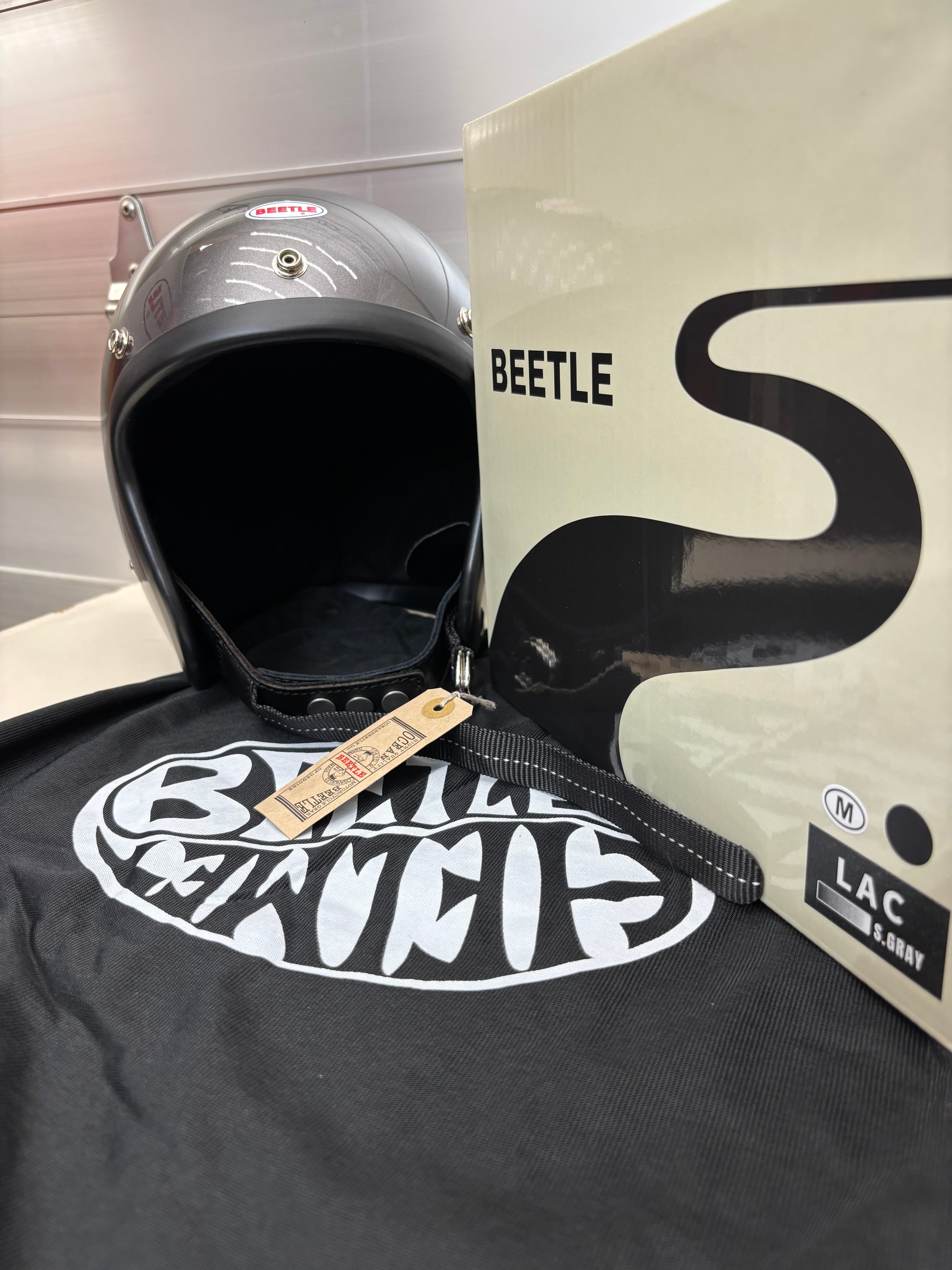 オーシャンビートル OCEANBEETLE LAC スペースグレイ Wストラップ黒