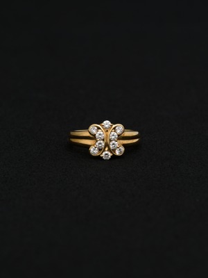 Macadam Diamond Ring