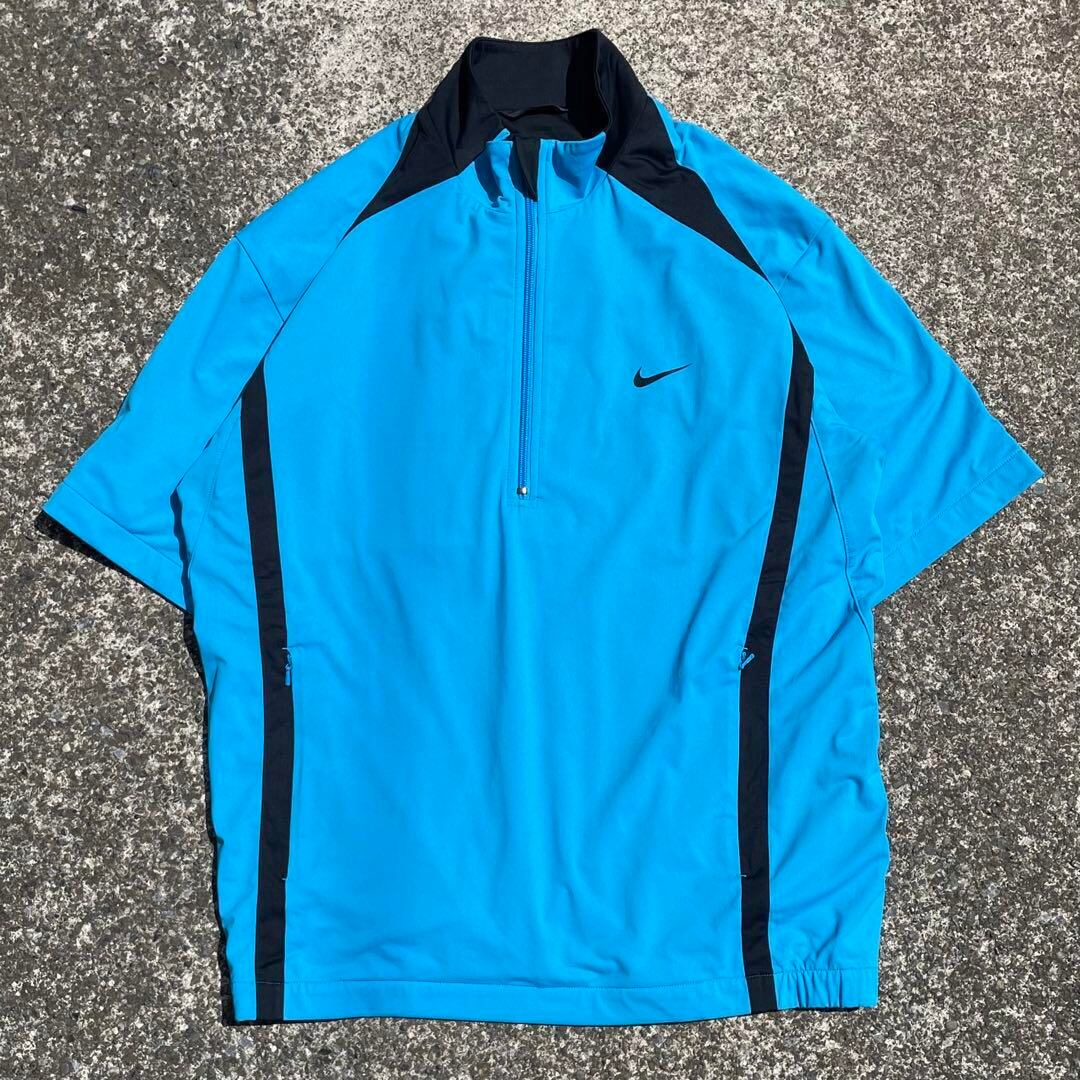 【Lサイズ】00's NIKE GOLF ロゴプリント 良質生地 古着 プルオーバー ウェアジャケット