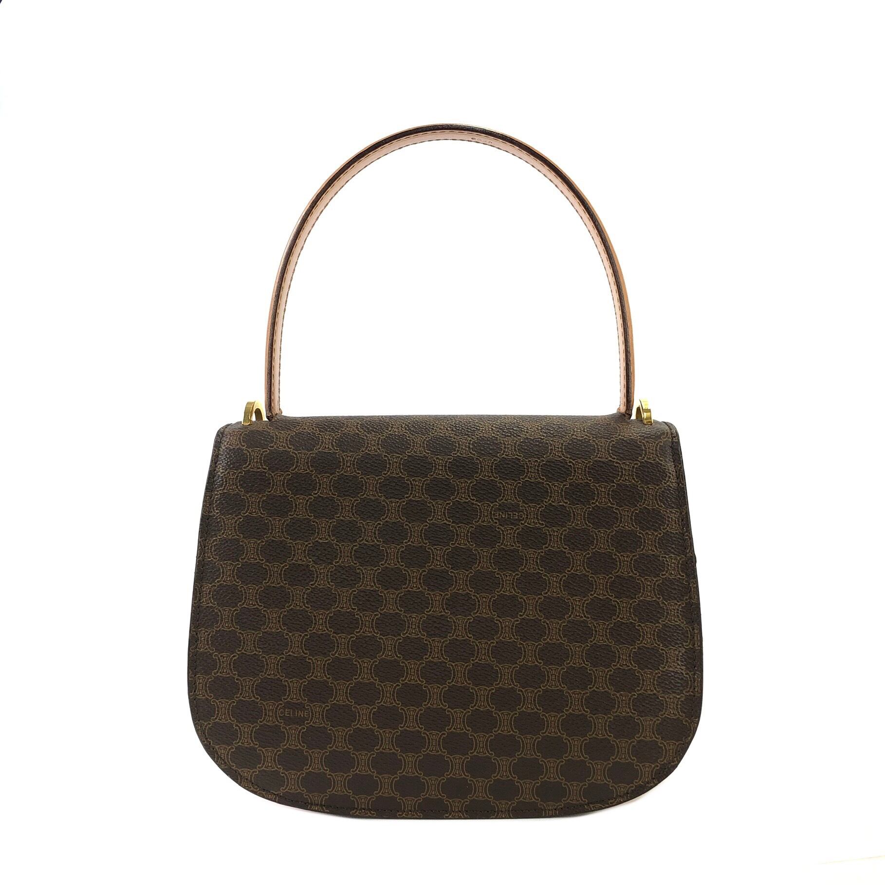 CELINE セリーヌ マカダム ホースシュー ロゴ トップハンドル 2way