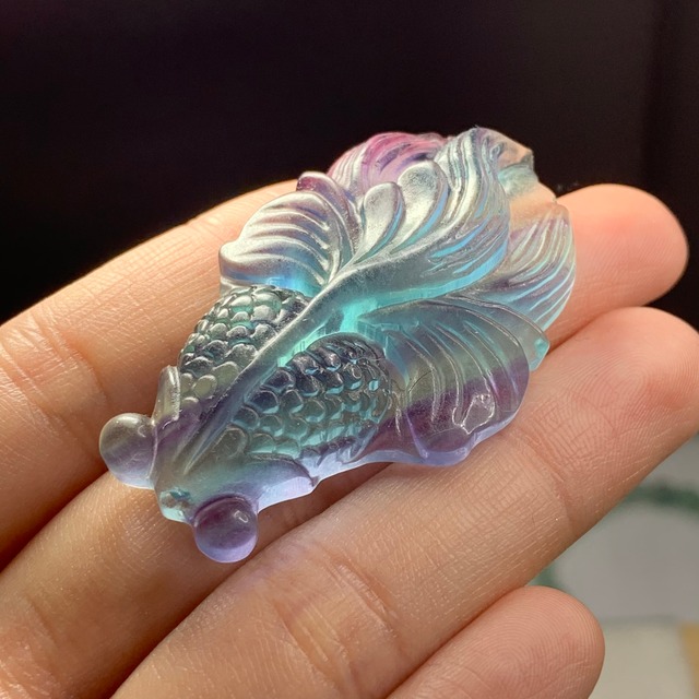 7.穴有り✩大型✩美しい金魚さんグラデーションフローライト