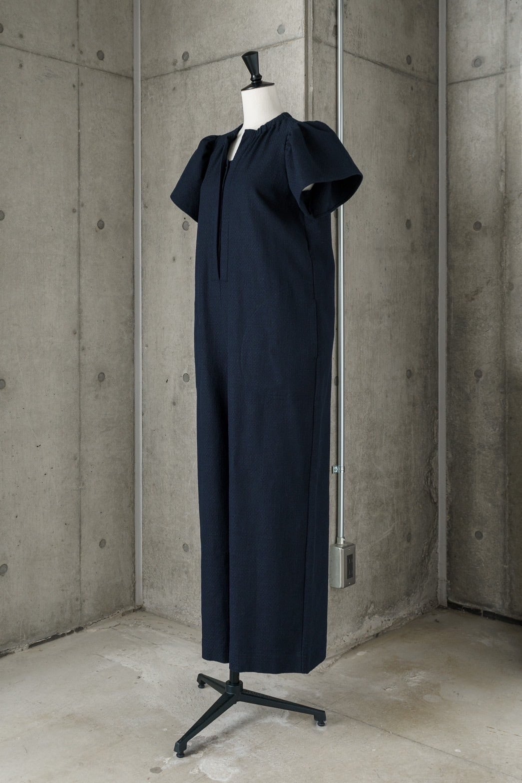 TWEED DESIGN SLEEVE ALL-IN-ONE(navy) ご注文から1週間前後で発送 