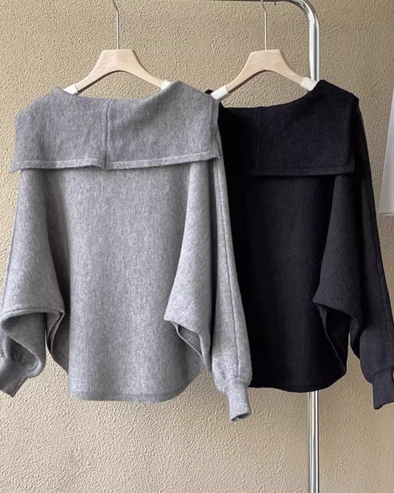 Sailor collar round hem Knit　T20346