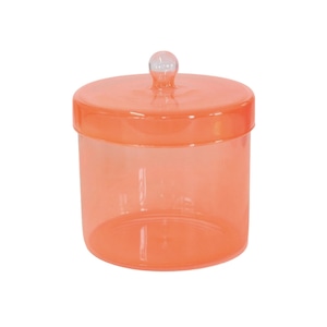 Neon Glass Canister ( Medium/ φ11.5cm×H10cm Orange) ネオンガラスキャニスター