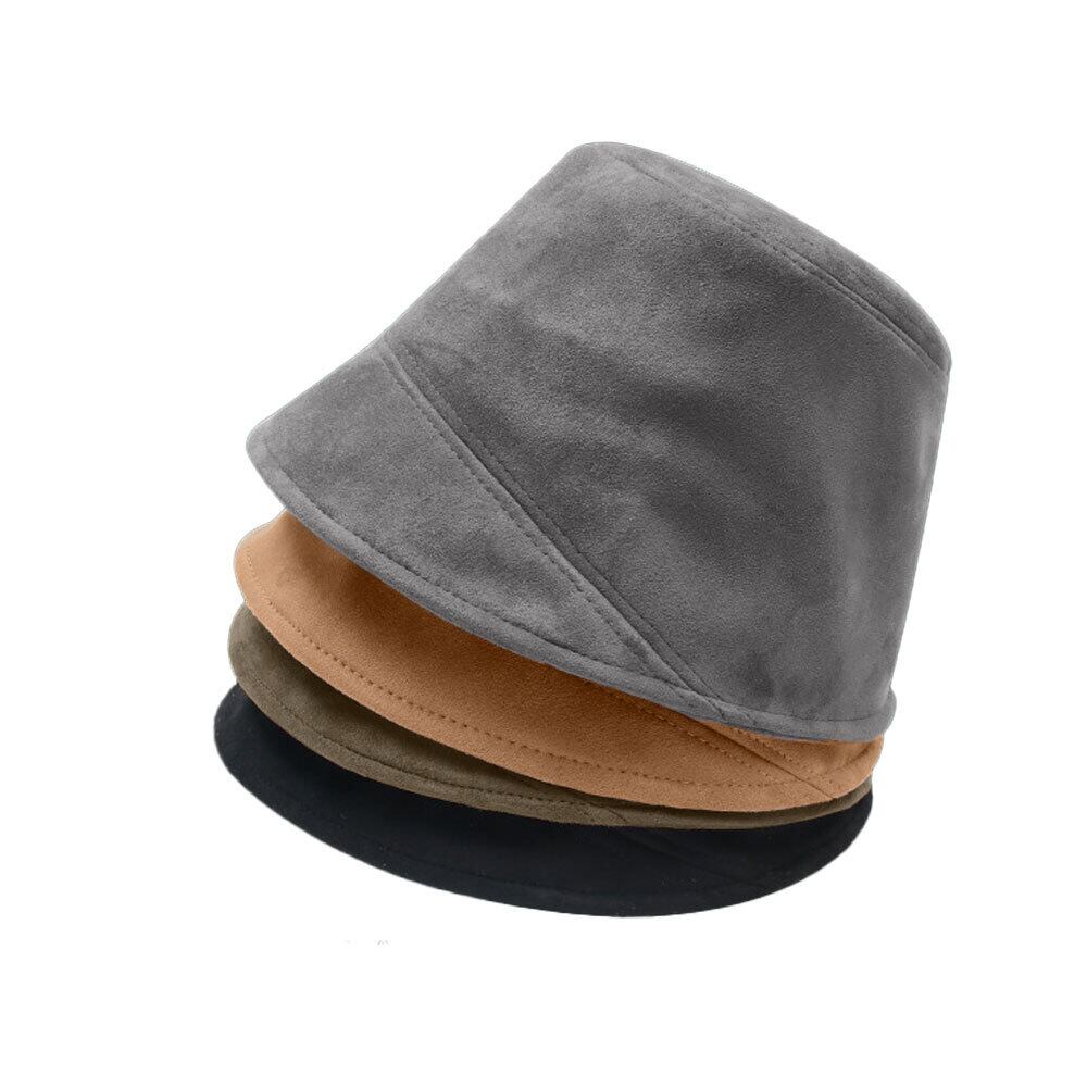 スエード調 バケットハット レディース 秋冬 おしゃれ 帽子 かわいい 大人 きれいめ カジュアル 折り畳み 大人可愛い 大人女子