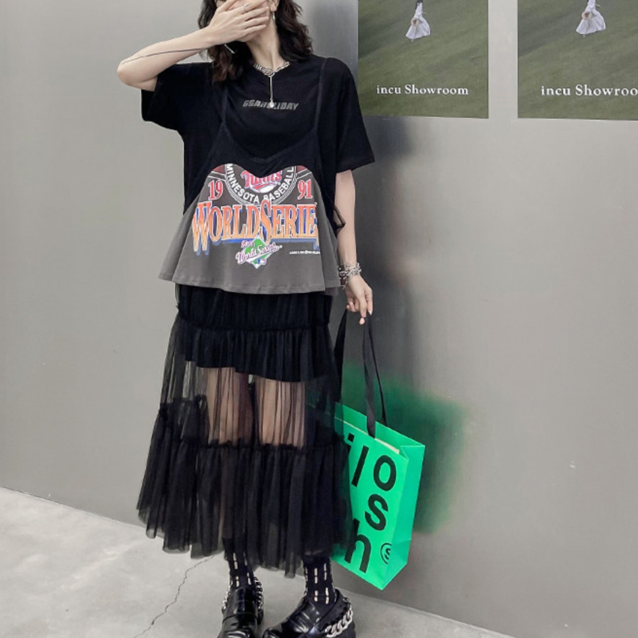 Letter print dress (ME445)