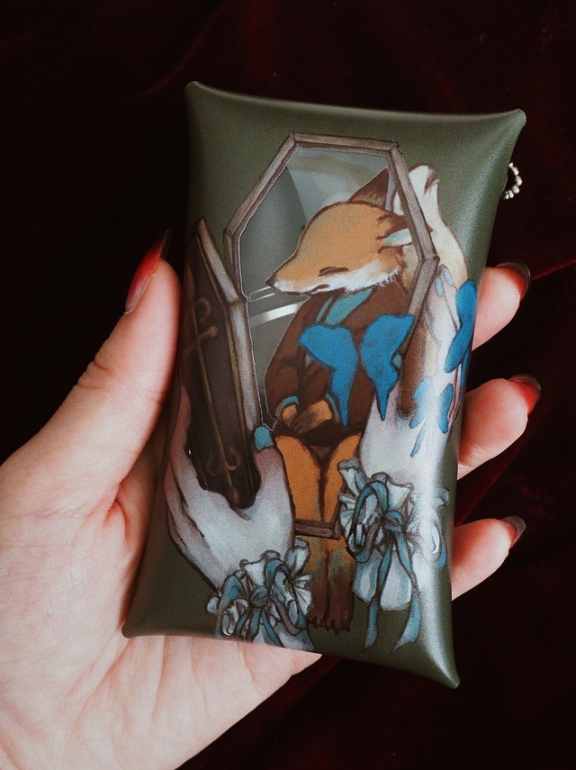 紳士な狐のクリアポーチ