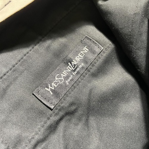 00s Yves Saint Laurent black slacks 詳細写真3