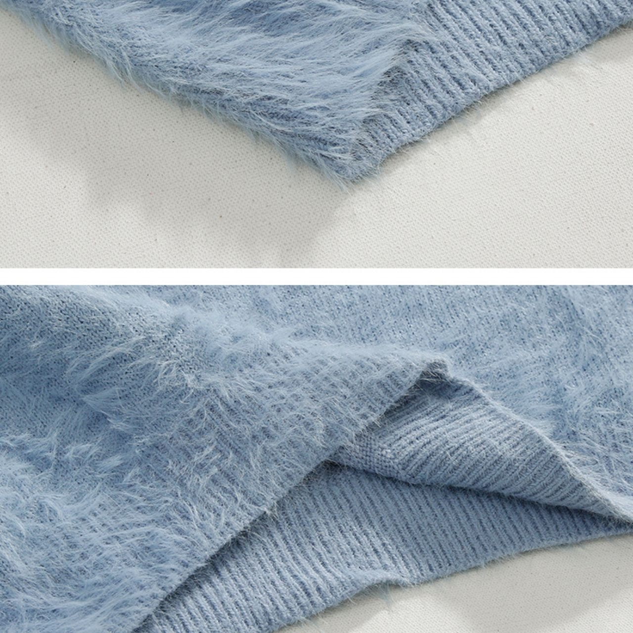 シャギーラウンドネックニット　MT0080368