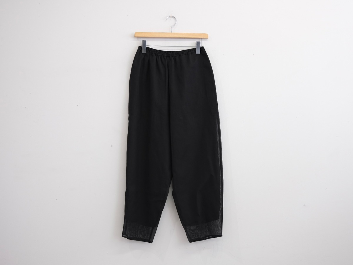 TENNE HANDCRAFTED MODERN “ organza tapered pants “ black | Lapel 