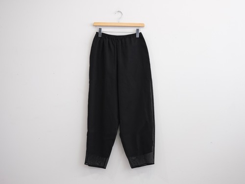 TENNE HANDCRAFTED MODERN “ organza tapered pants “ black