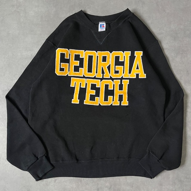 ラッセルアスレチック スウェット 古着 80s USA製 M 黒 17259