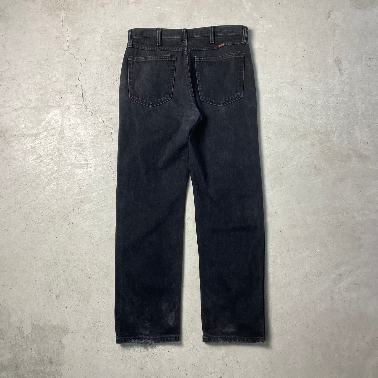 Vintage 90s 日本未発売 RUSTLER ブラックテーパードデニム 90s メキシコ製 RUSTLER ブラックテーパードワイドデニム 34×32｜Yahoo