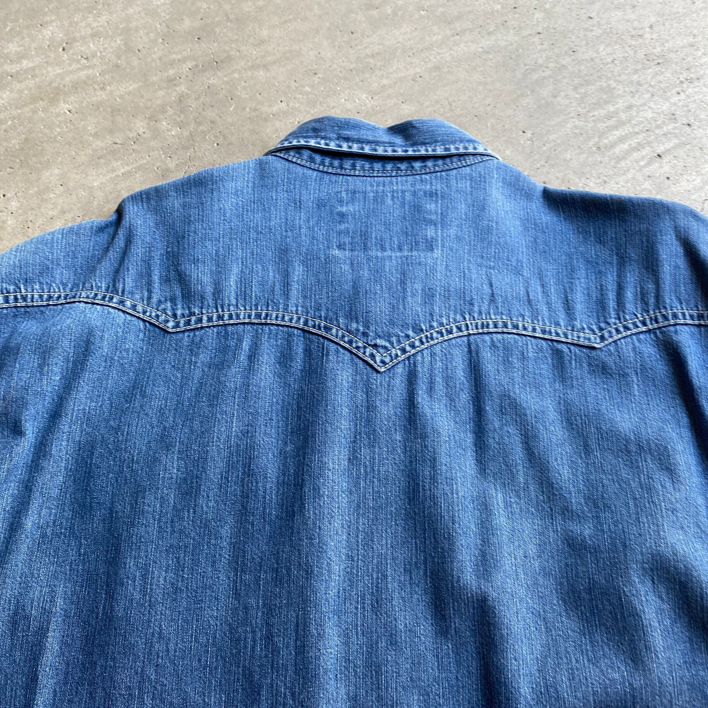 90年代 Levi's リーバイス 長袖 ウエスタンデニムシャツ メンズXL相当