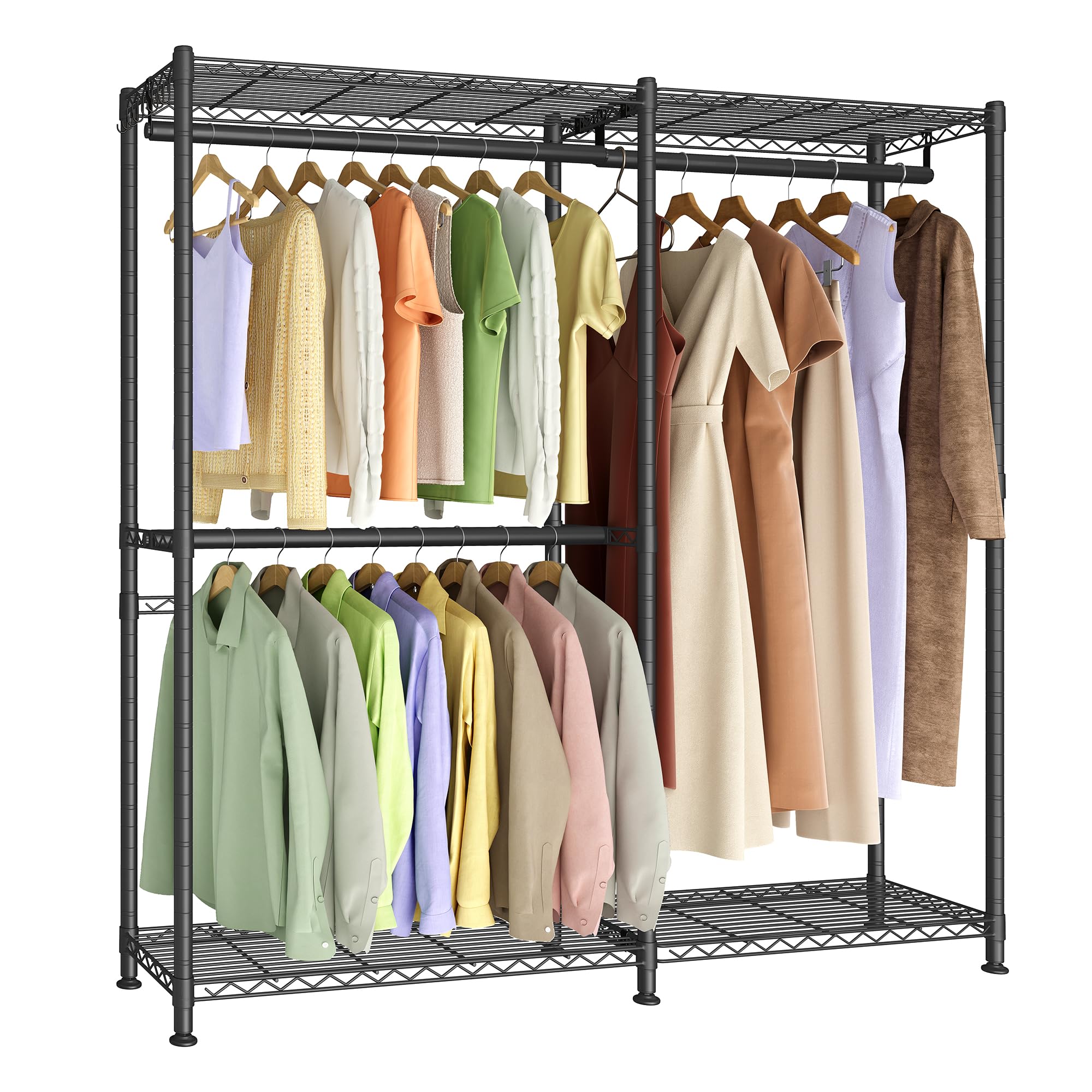 Hanger Rack HR-08BB ハンドメイドハンガーラック Wstandard ダブル