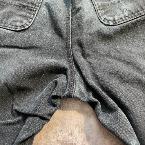 USA製 ブラック ダブルニー Carhartt B01 BLK 30×32 詳細写真19