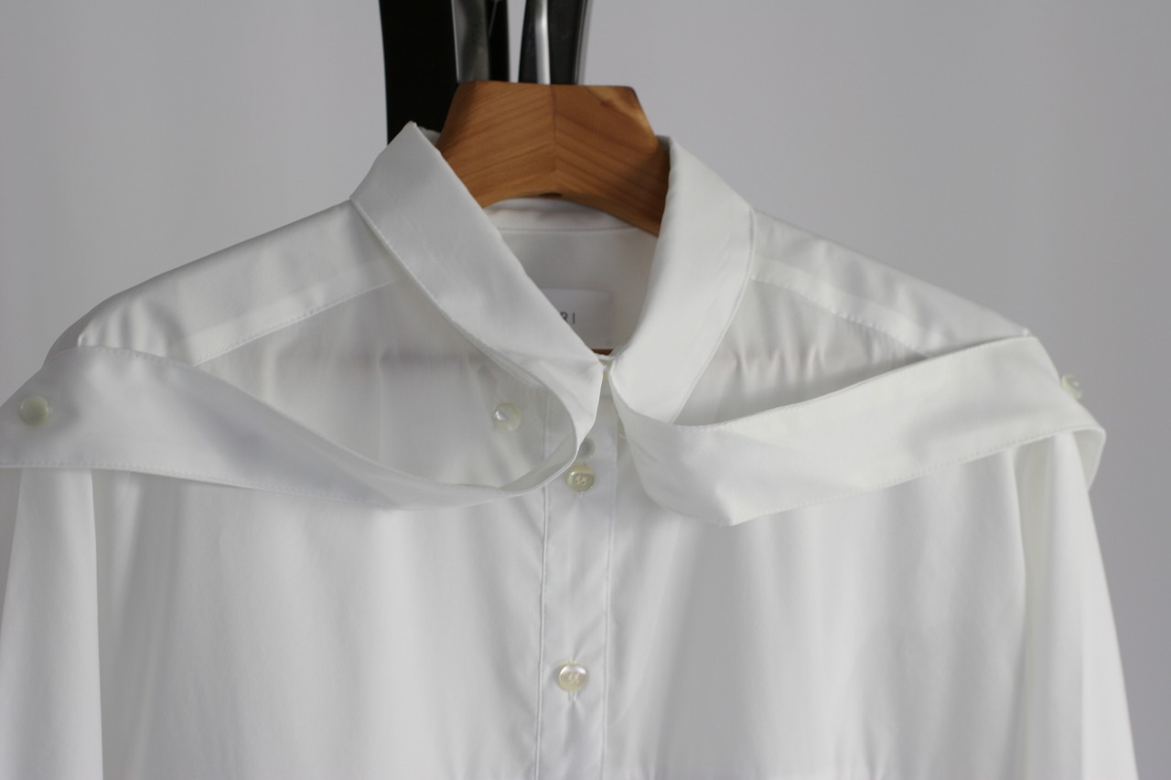 【CHIDORI】コンバーチブルカラーシャツ / OFF WHITE（CH2603-005）