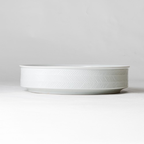 ［阿南維也］6.白磁鎬筒鉢（Φ28）