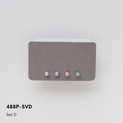 488P　選べる12色◆カラーストーンミニピアス