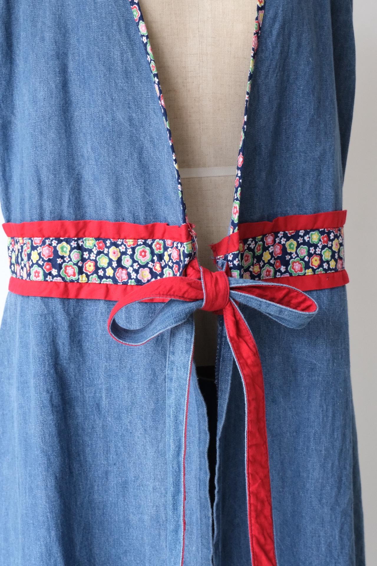Floral accent wrap dress