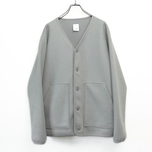 Wool felt liner cardigan / Pale Khaki