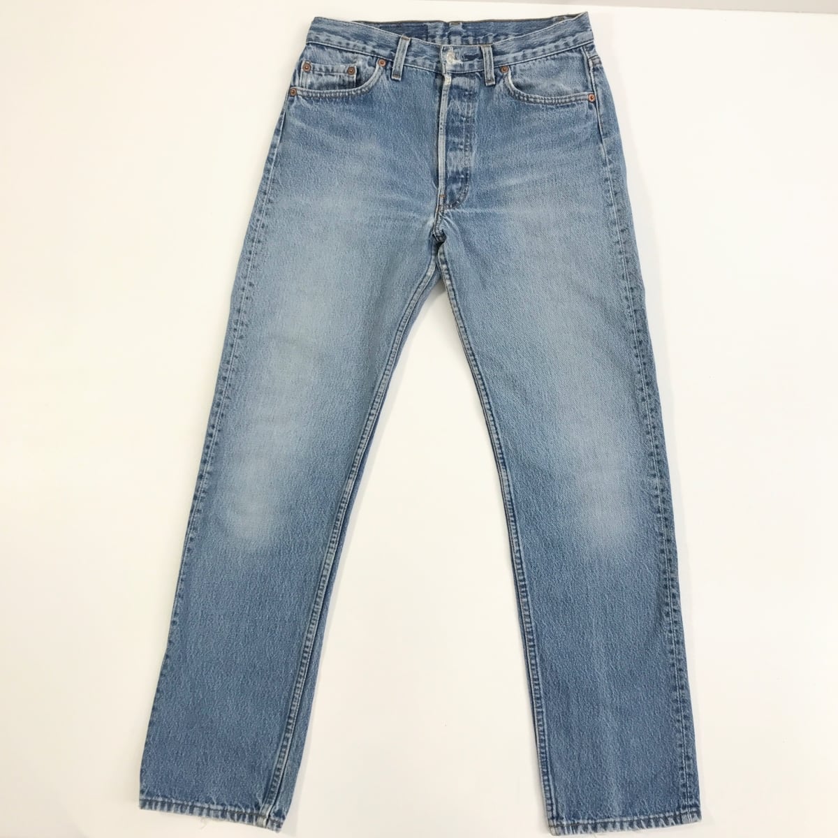 90'S Levi's 501-0115 Straight Denim Pants, Made in USA, Men's, W30, Vintage cotton blue type Vintage Second Hand