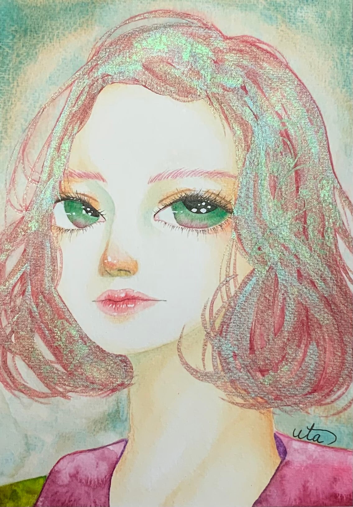 送料無料「魔女の見習い」水彩画 | アトリエfraise