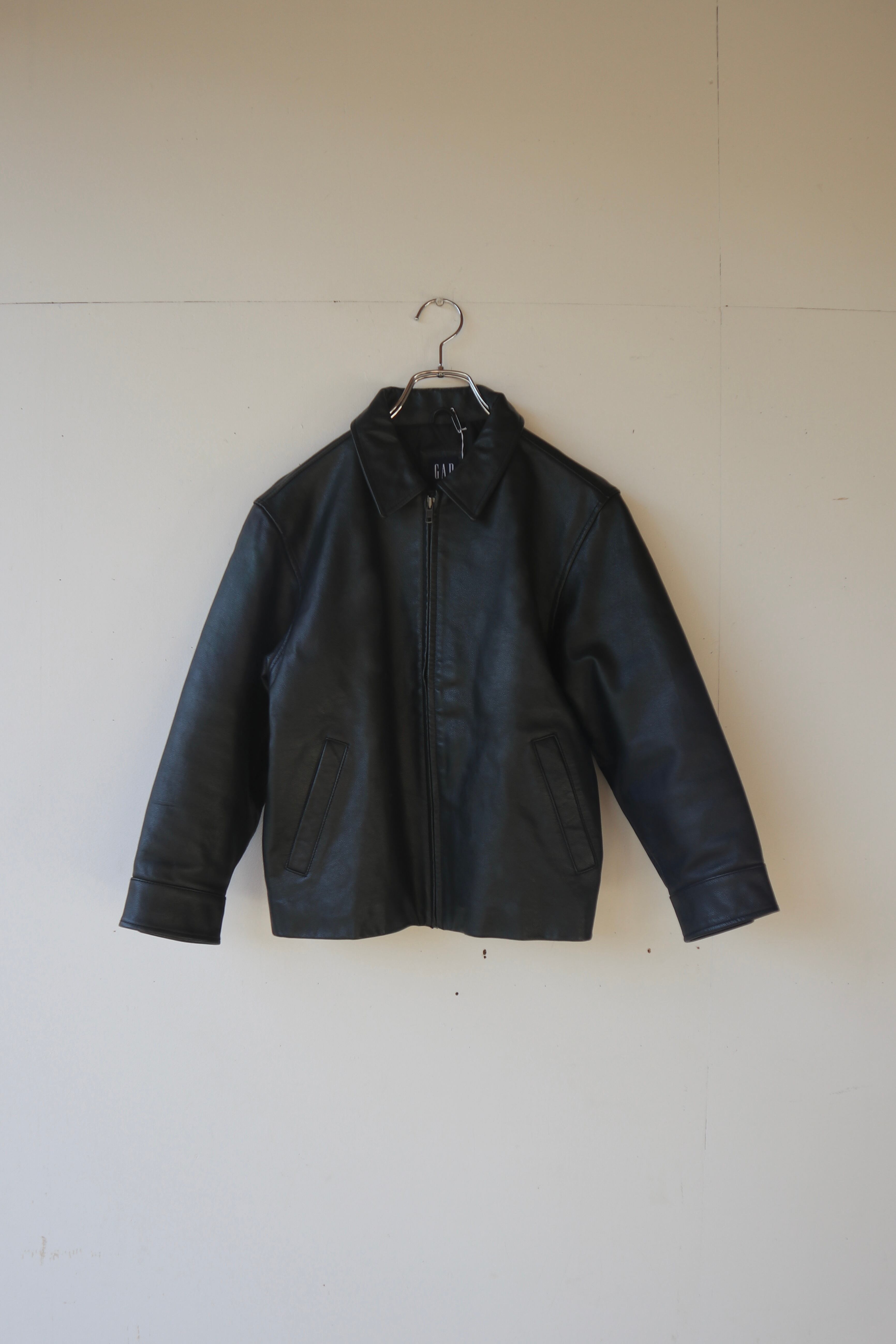 old gap leather jacket | naname