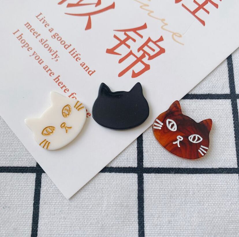 10個入り】チャーム 部品 DIY アクセサリーパーツ 猫 ハンドメイド