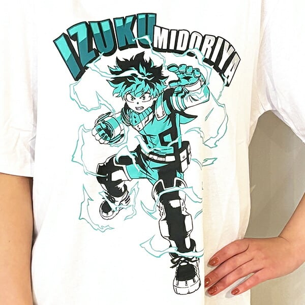 僕のヒーローアカデミア デク Tシャツ(ホワイト) Lサイズ アパレル