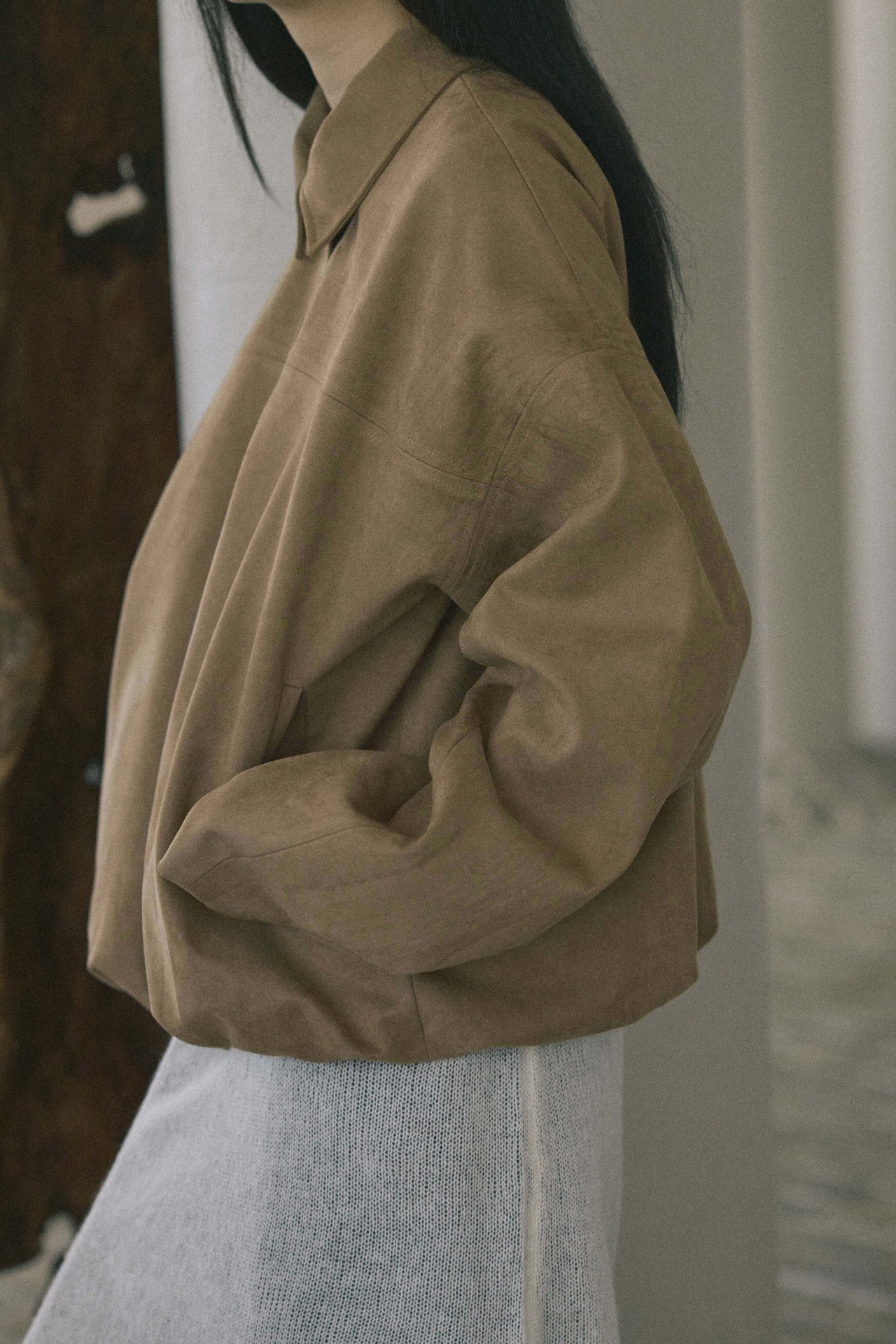DU260719 Suede Volume Blouson【Outer Collection】