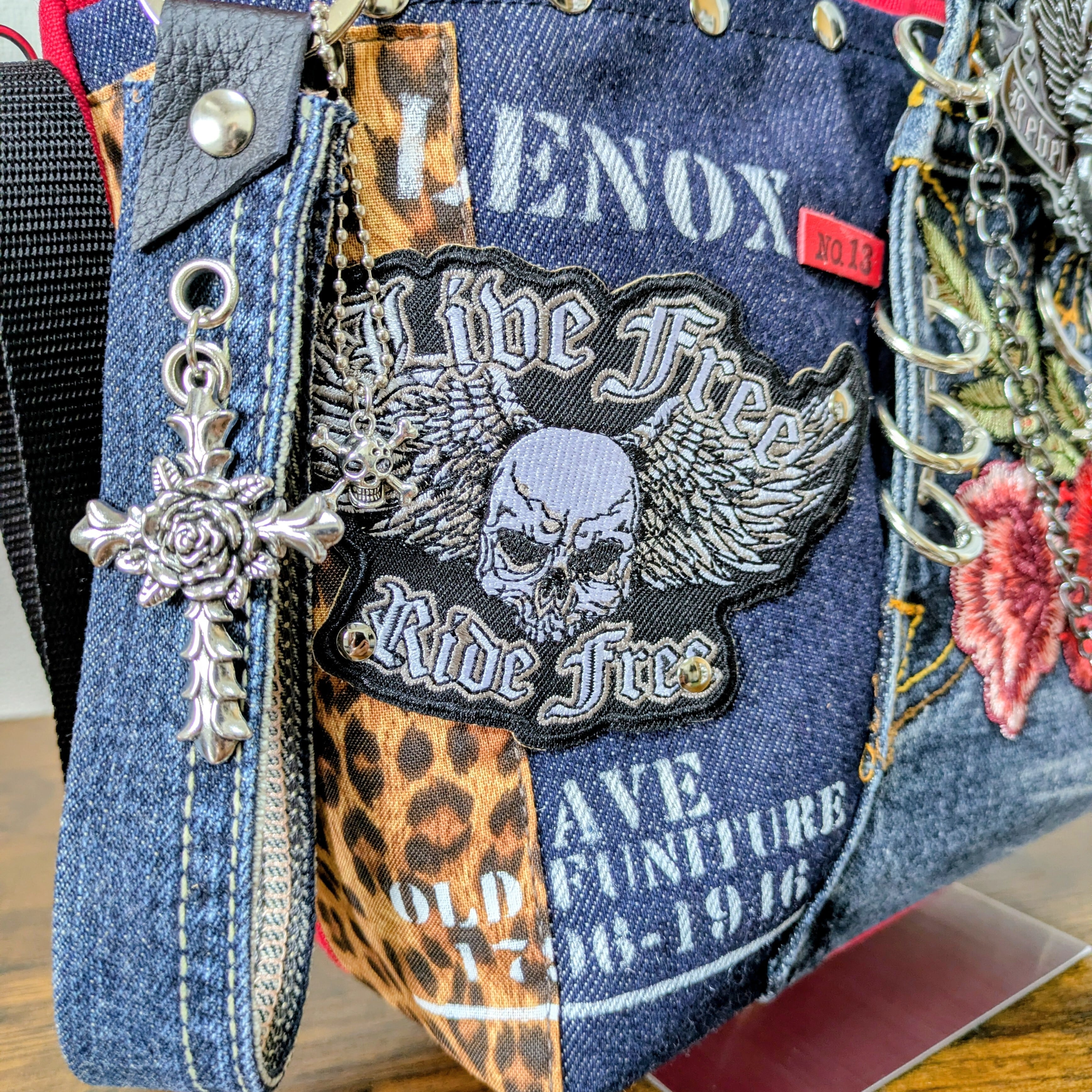 WING SKULL】デニムリメイク トートバッグ（専用商品） | pipin