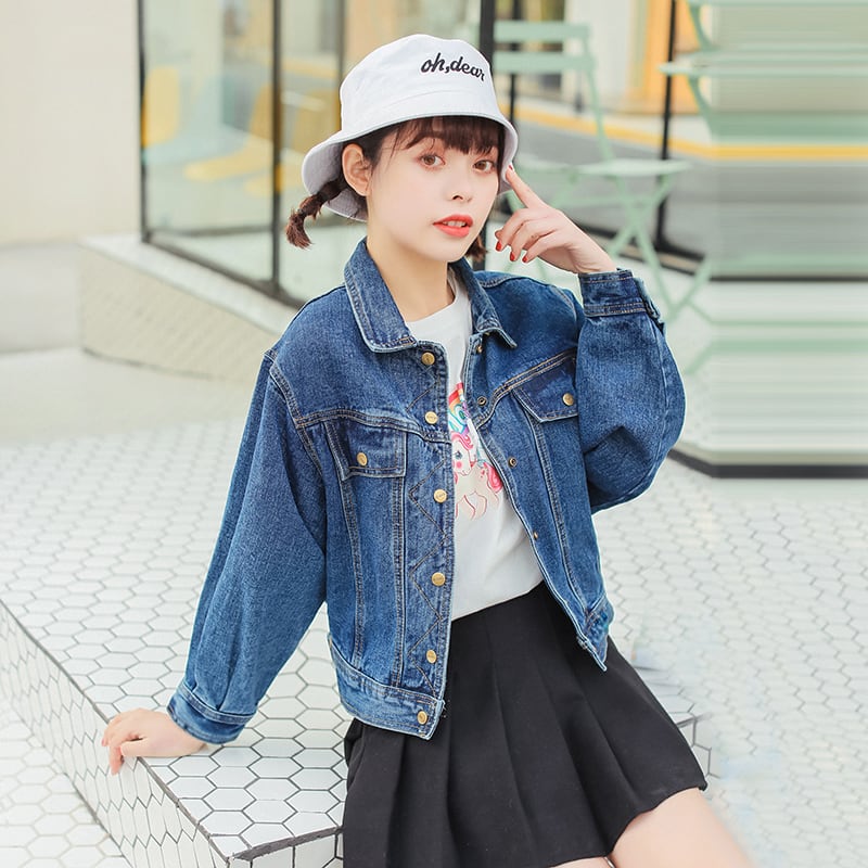 ドルマンスリーブデニムジャケット