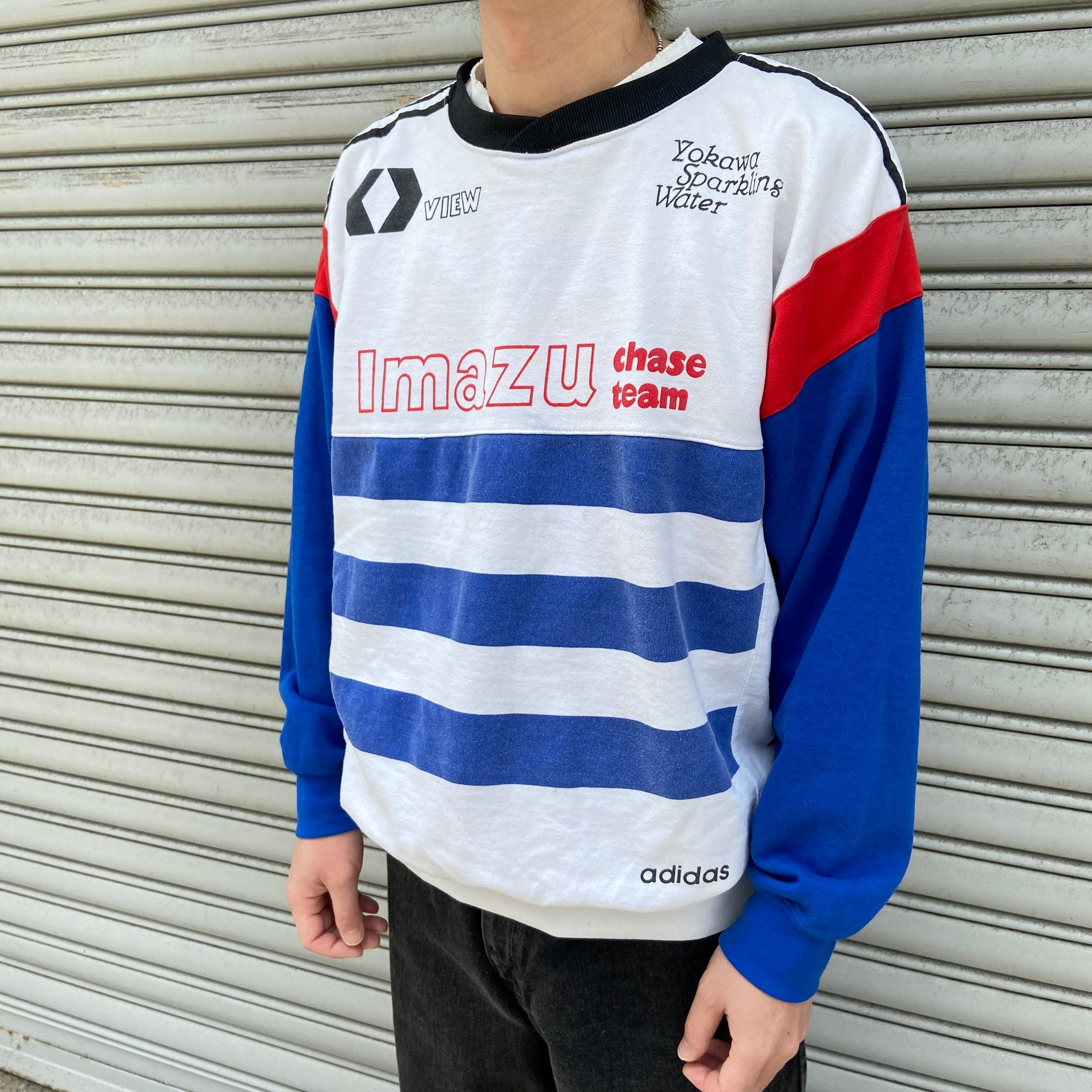 80s adidas サイクルチームスウェット IMAZU今津 トリコカラー | 古着