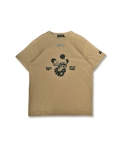 COOLAブルドッグプリントベーシックTシャツ (BEIGE) CQ-49004
