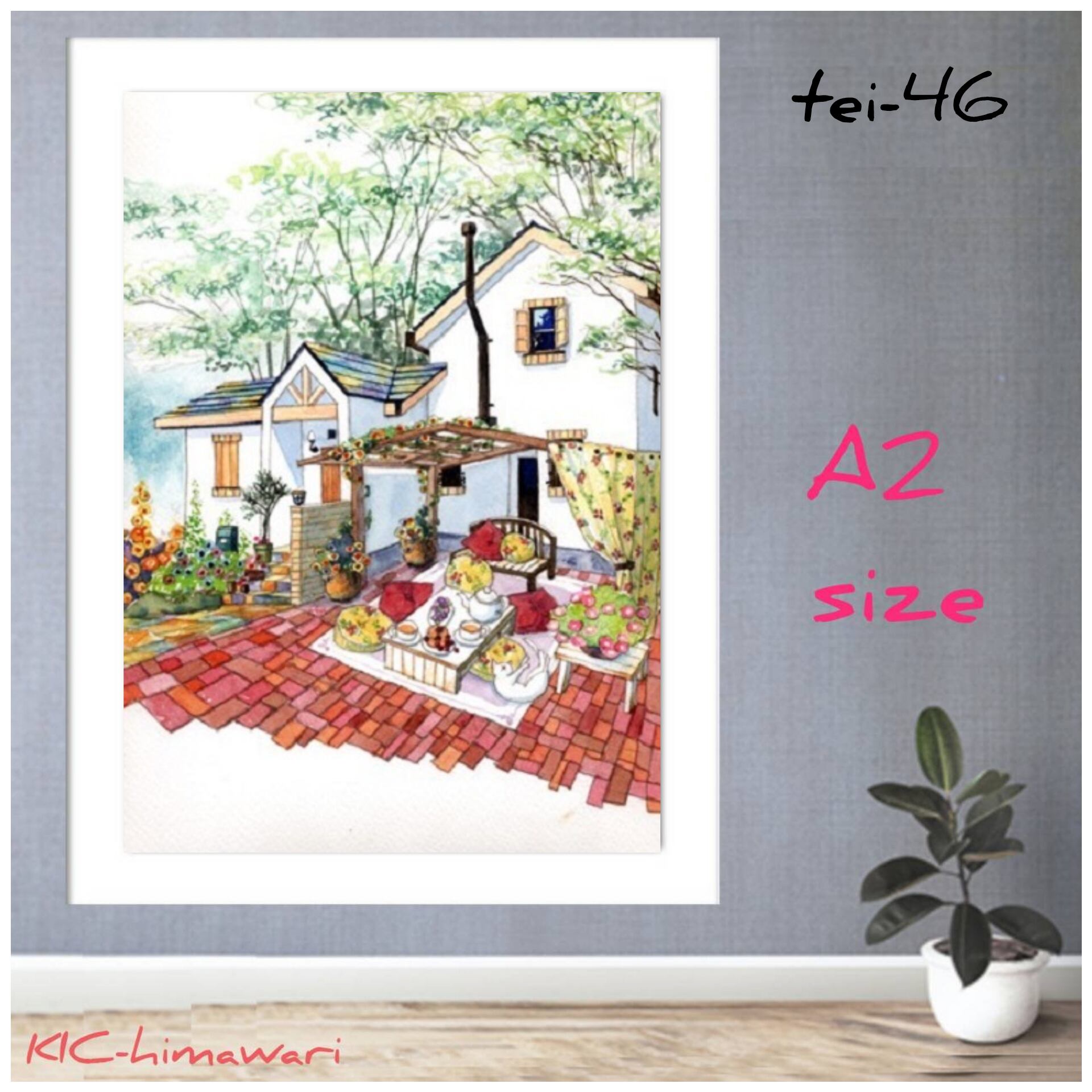 A2サイズ 四角ビーズ【tei-46】 ダイヤモンドアート