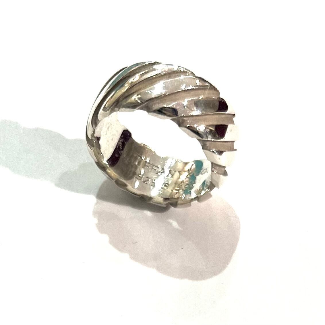 TIFFANY&CO】2090 ツイストデザイン シルバーリング12号スターリング