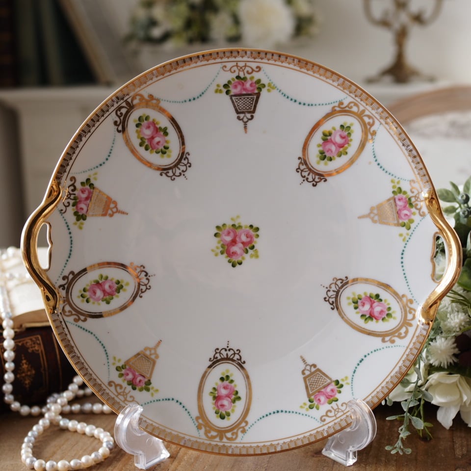 Old Noritake｜オールドノリタケ 薔薇と金彩ガーランド アンティーク