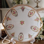 Old Noritake|オールドノリタケ 薔薇と金彩ガーランド アンティークプレート thumbnail 1