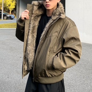 フェイクファー付きミリタリーブルゾン　1077